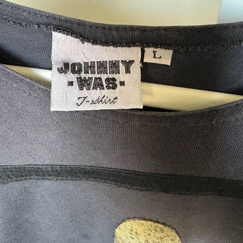 Vintage Johnny Was Charcoal T-Shirt Dress - image 5